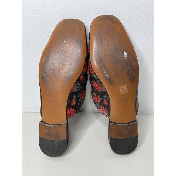 Coach Tassel Loafer Slide Floral Mahogany Red Women’s Size 9.5 - Picture 8 of 10